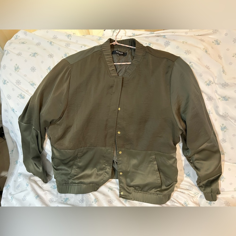 Guess Olive Bomber Jacket